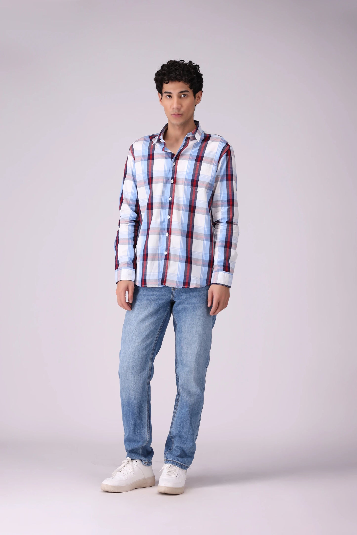 Regular Fit Checkered Shirt Men Shirt COUGAR (S V-1 2025)