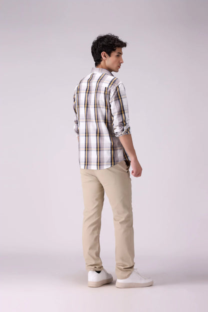 Regular Fit Checkered Shirt Men Shirt COUGAR (S V-1 2025)