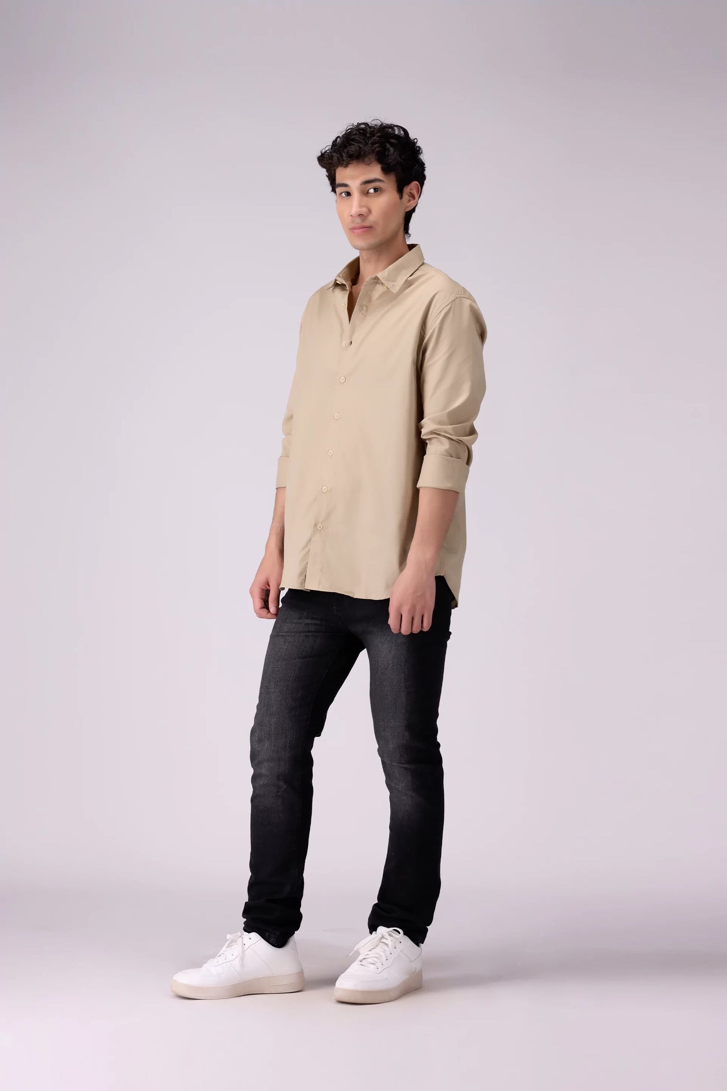 Basic Button-Down Shirt Men Shirt COUGAR (S V-1 2025)