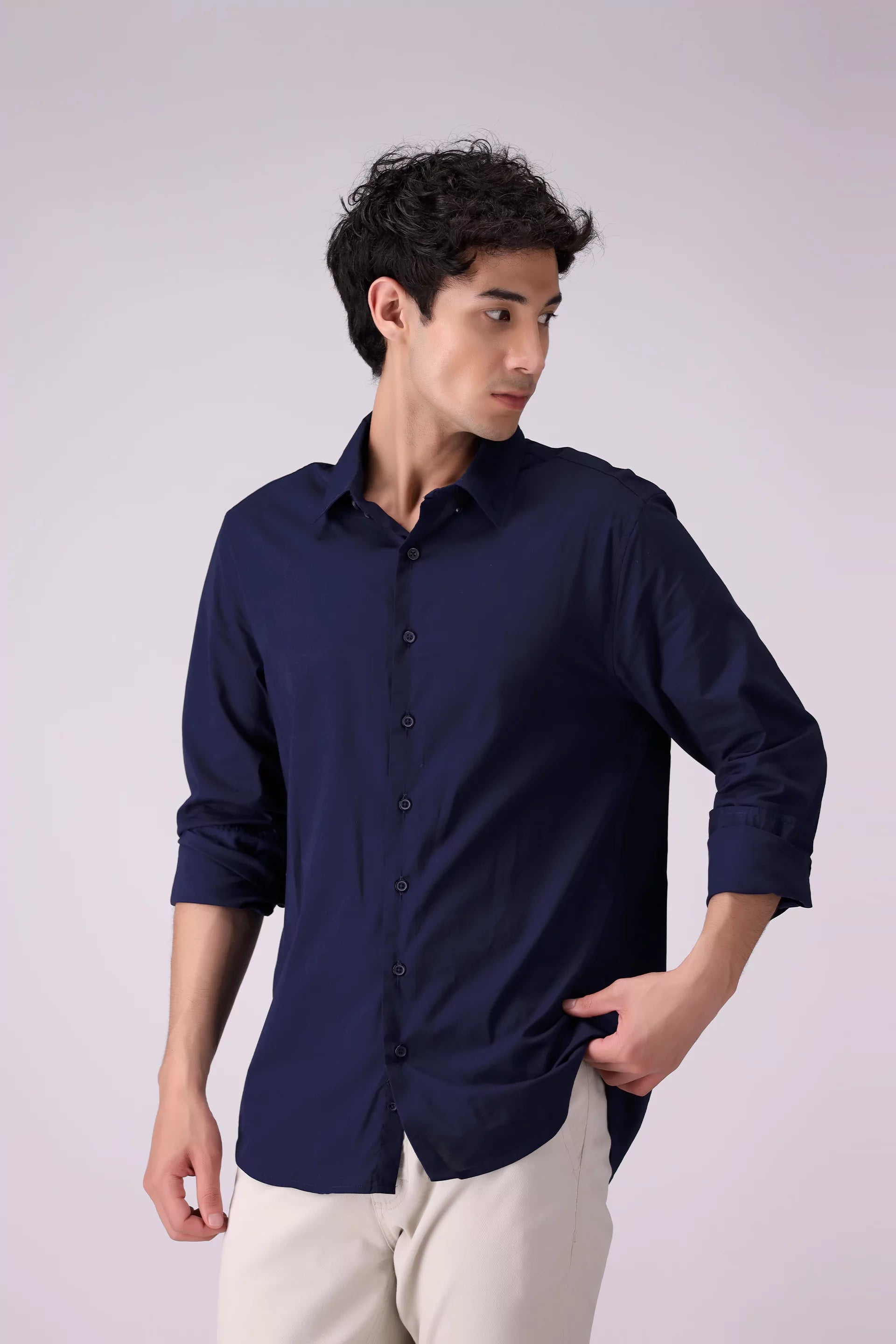 Basic Button-Down Shirt Men Shirt COUGAR (S V-1 2025)