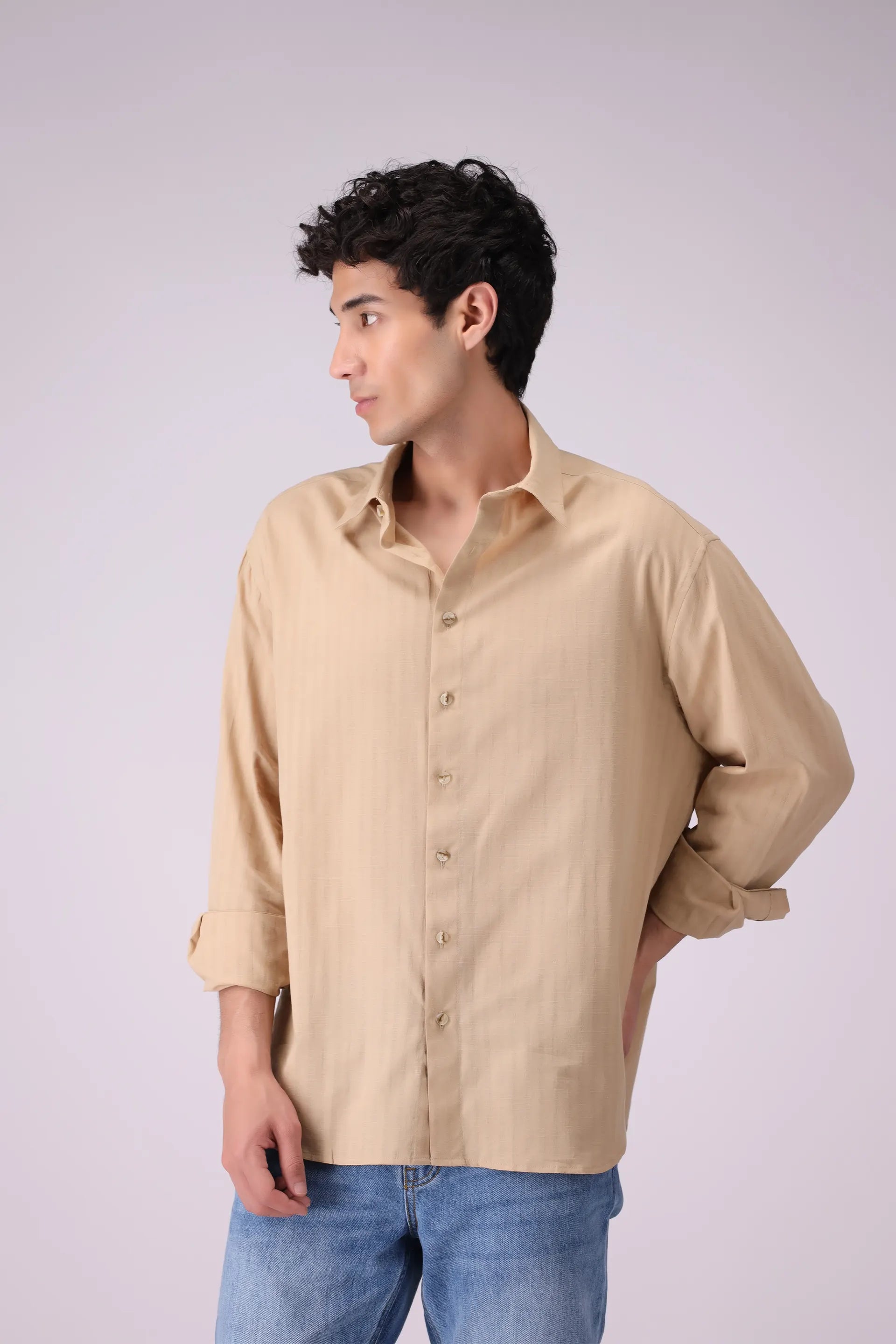 Relaxed Fit Shirt Men Shirt COUGAR (S V-1 2025) S Skin Men