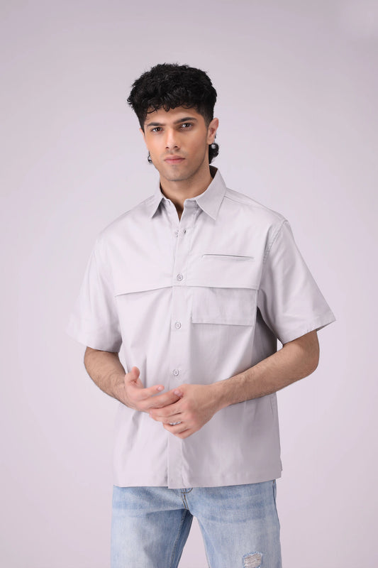 Regular Fit Shirt Men Shirt COUGAR (S V-1 2025) S Grey Men