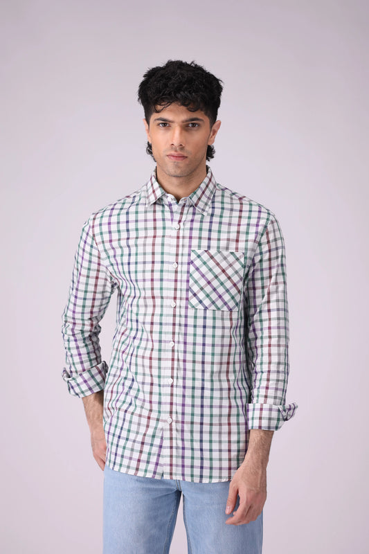 Regular Fit Shirt Men Shirt COUGAR (S V-1 2025) S Green Men