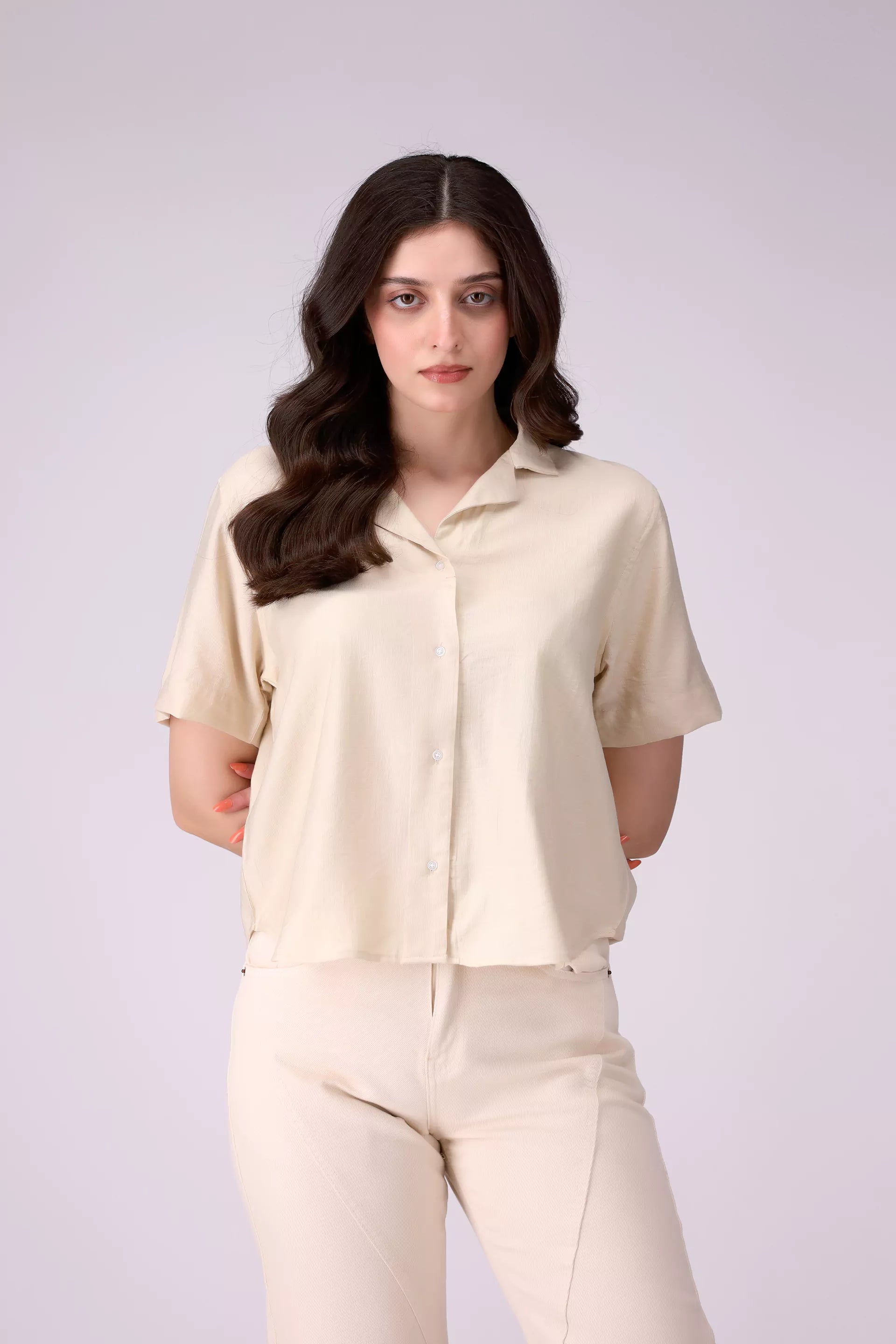 Resort Collar Shirt Women Shirt COUGAR (S V-1 2025)