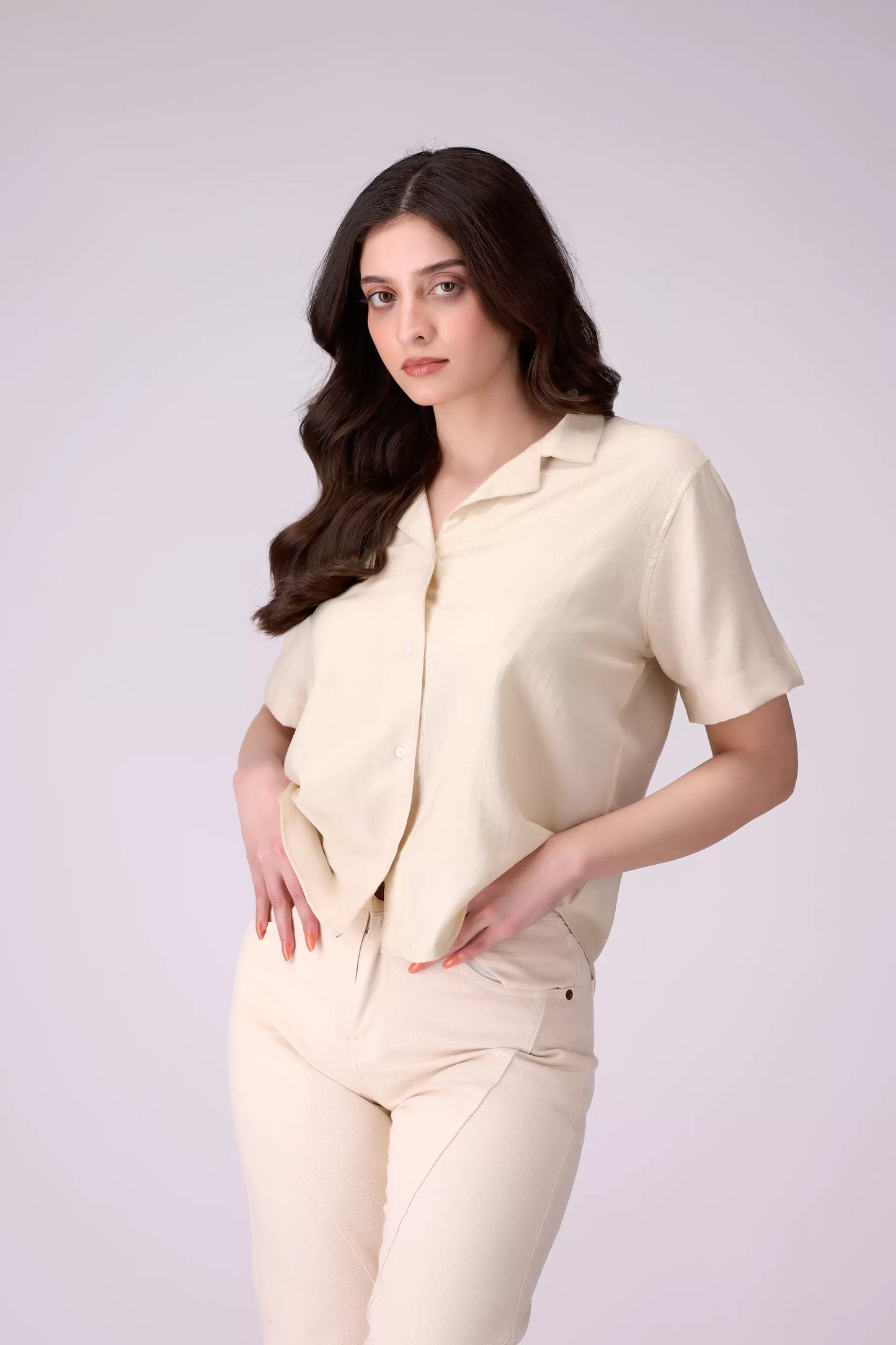 Resort Collar Shirt Women Shirt COUGAR (S V-1 2025) XS Skin Women