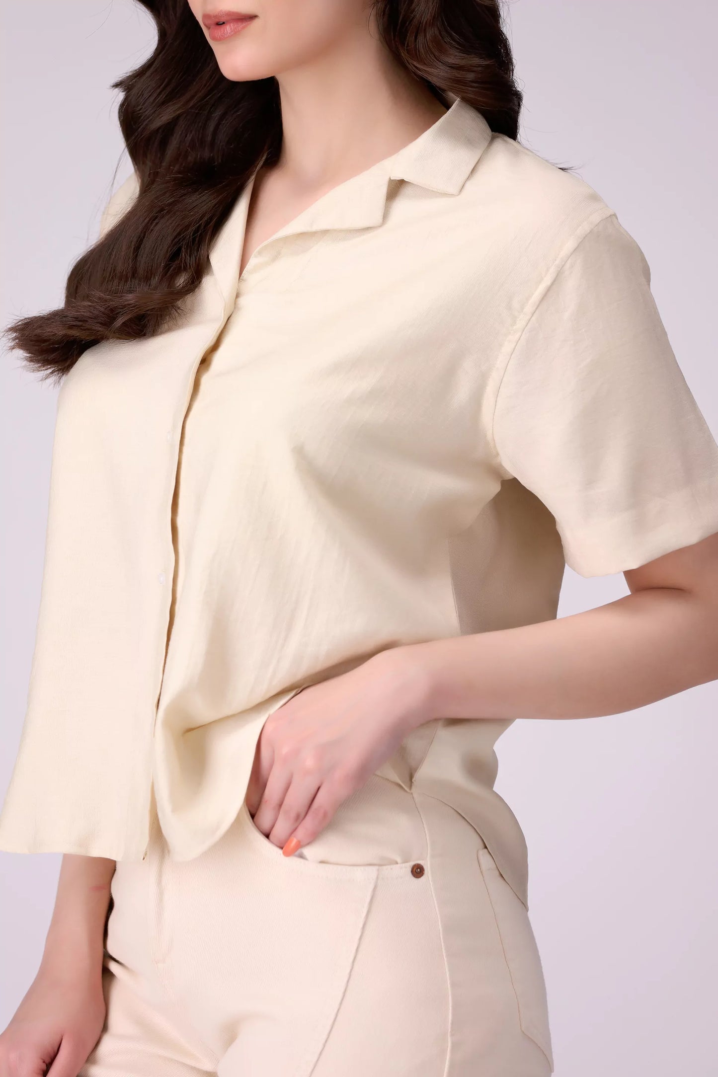 Resort Collar Shirt Women Shirt COUGAR (S V-1 2025)