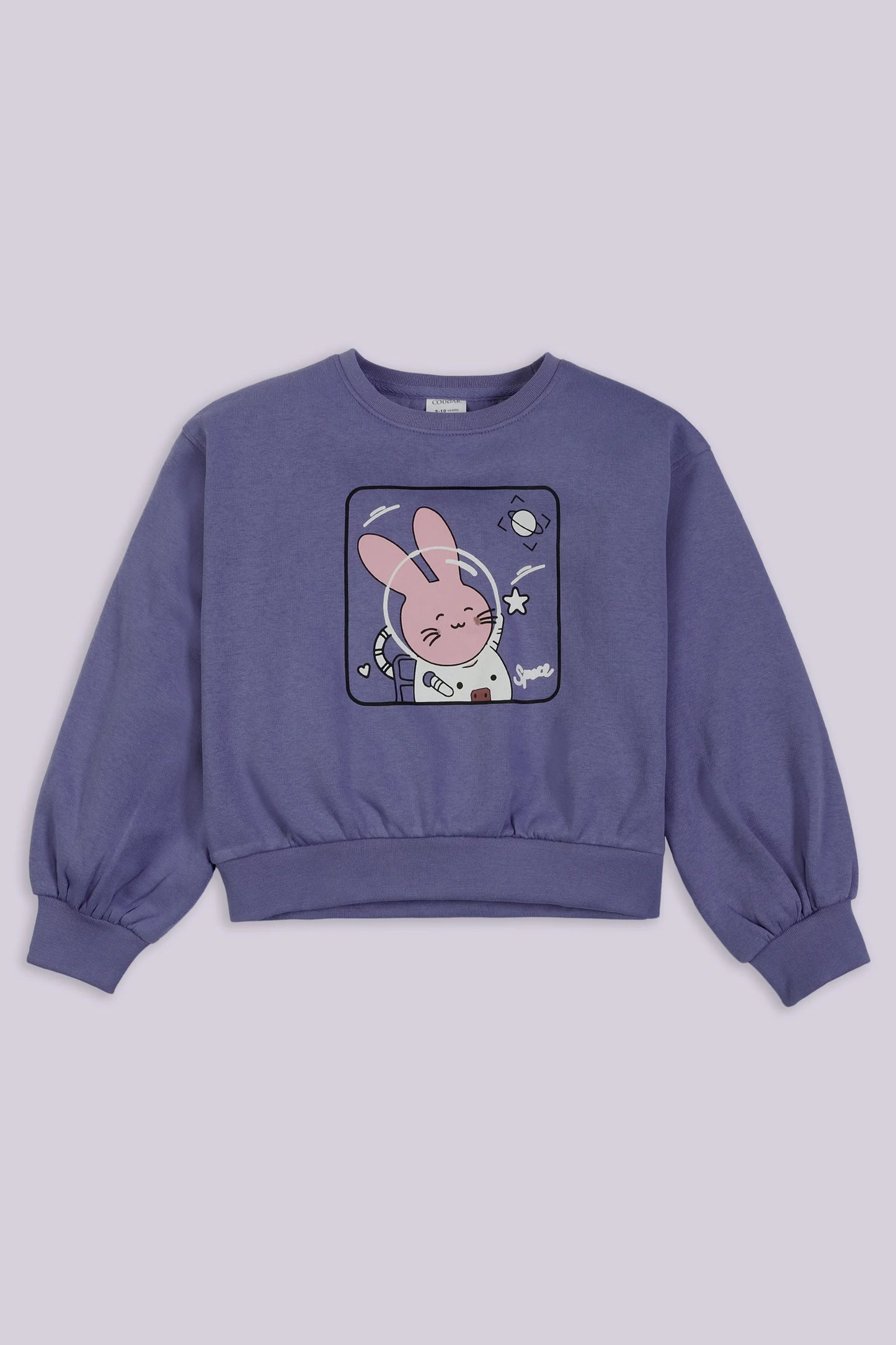 Character Graphic Sweatshirt Girl Sweatshirt Winter 2024 COUGAR- (Girl Junior Winter 2024) 9-10 Y Purple 