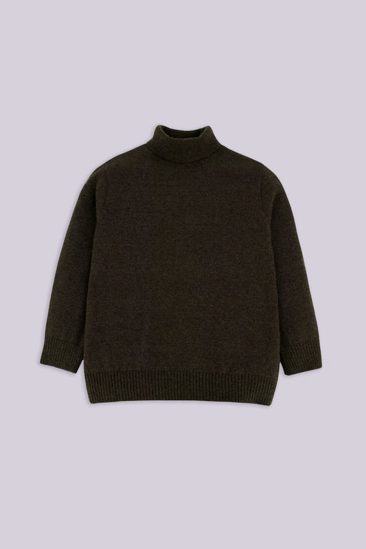 Roll Neck Sweater Boy Sweater Winter 2024 COUGAR- (Boy Junior Winter 2024) 5-6 Y Chocolate Boy