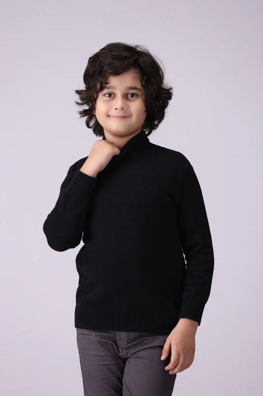 Roll Neck Sweater Boy Sweater Winter 2024 COUGAR- (Boy Junior Winter 2024) 5-6 Y Black 