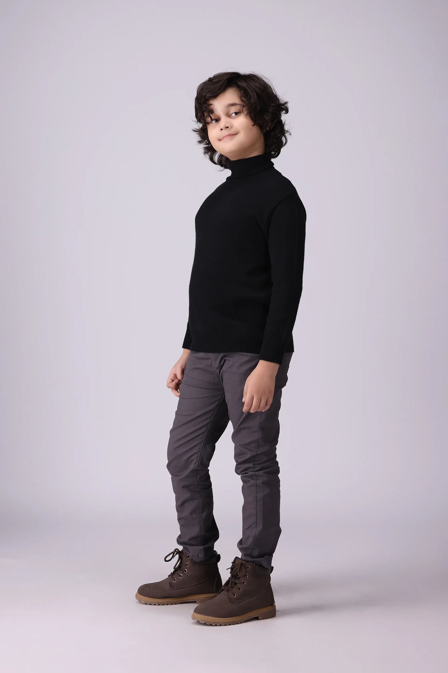 Roll Neck Sweater Boy Sweater Winter 2024 COUGAR- (Boy Junior Winter 2024)   