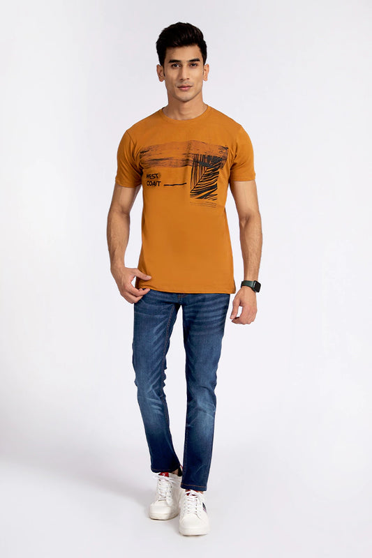 Caramel Graphic T-Shirt Men T-Shirt Pre Fall 2023 Vortex COUGAR XS Caramel 