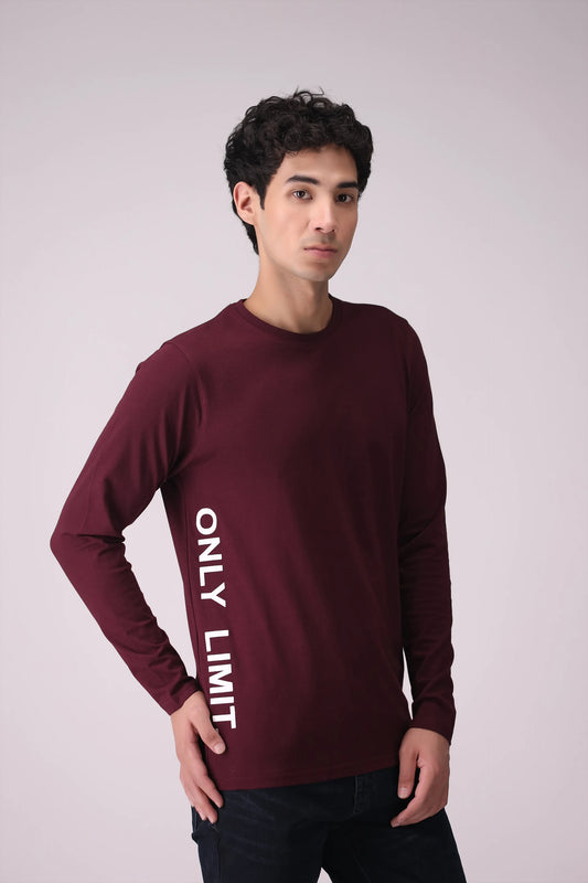 Text Printed T-Shirt Men Tee Fall 2024 Core Comfort COUGAR- (Men Fall 2024)