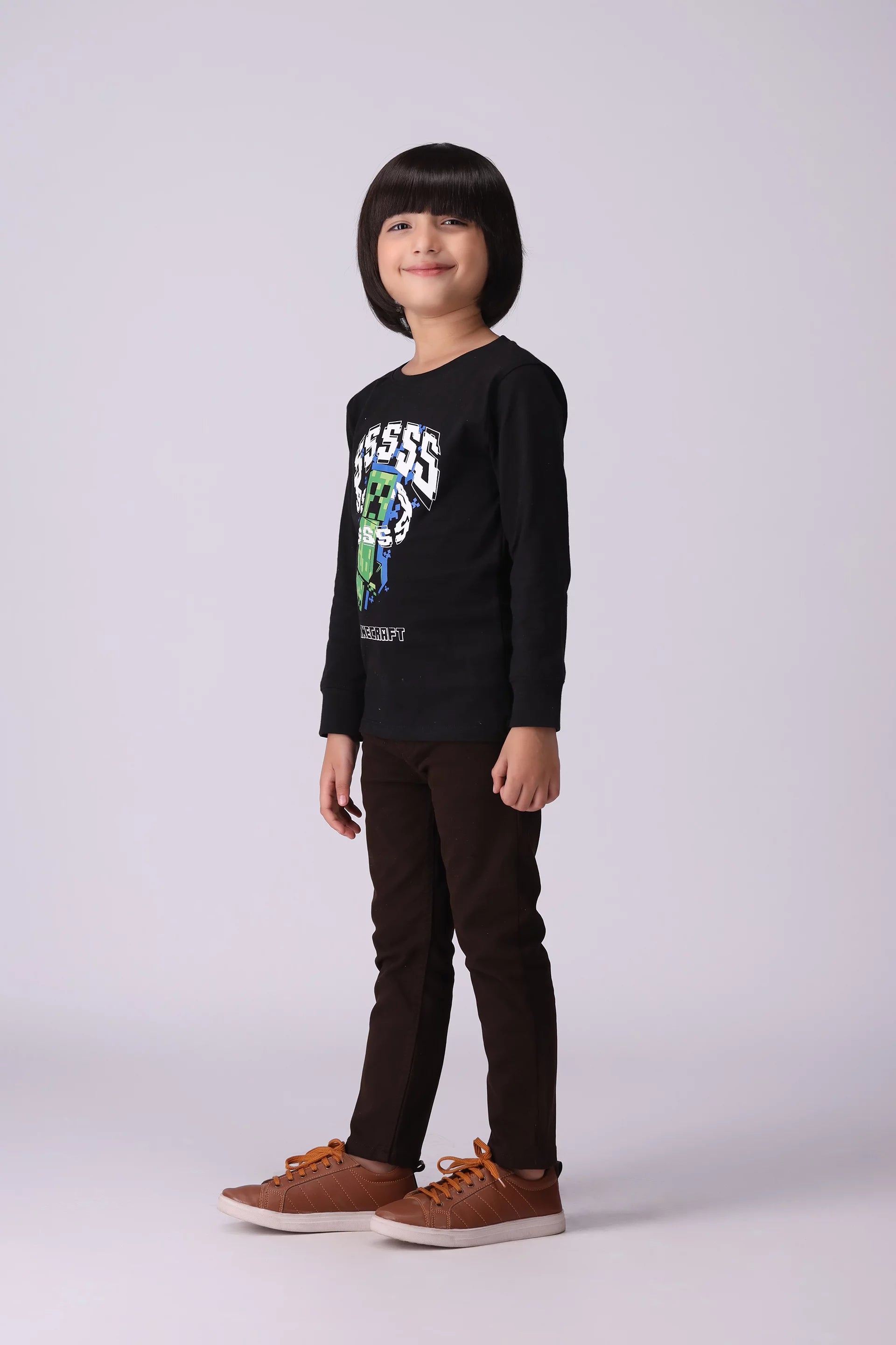 Graphic Round Neck T-Shirt Boy Tee Fall 2024 COUGAR- (Boy Junior Fall 2024)   