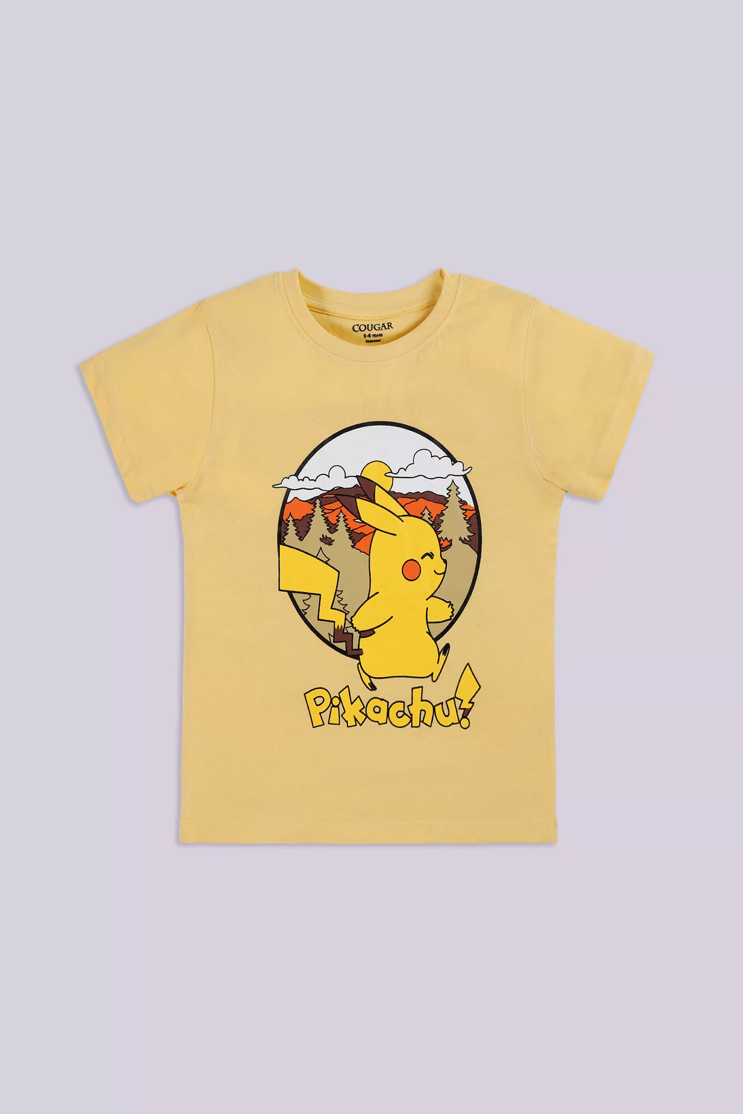 Character Graphic T-Shirt Boy Tee COUGAR (S V-1 2025) 5-6 Y Yellow Boy