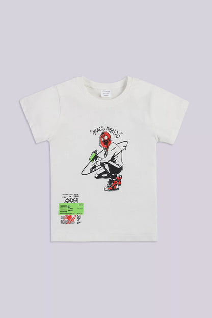 Graphic T-Shirt Boy Tee COUGAR (S V-1 2025) 5-6 Y Off White Boy