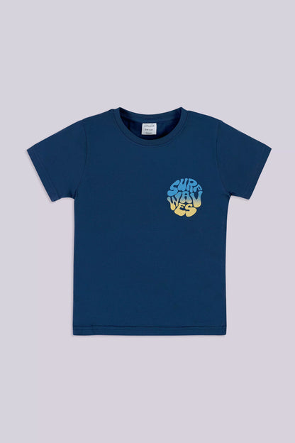 Surf Waves T-Shirt Boy Tee COUGAR (S V-1 2025) 5-6 Y Blue Boy