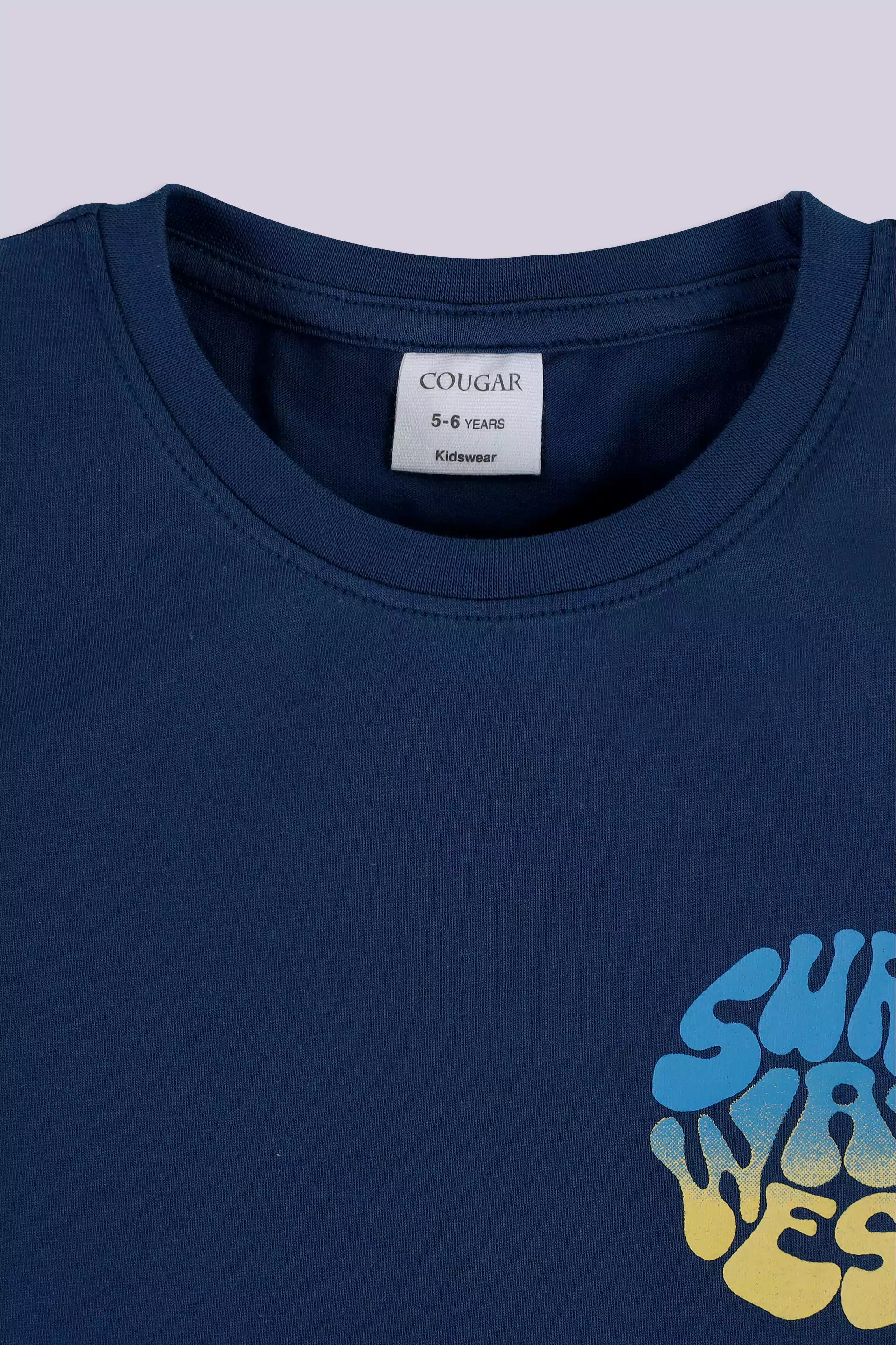 Surf Waves T-Shirt Boy Tee COUGAR (S V-1 2025)