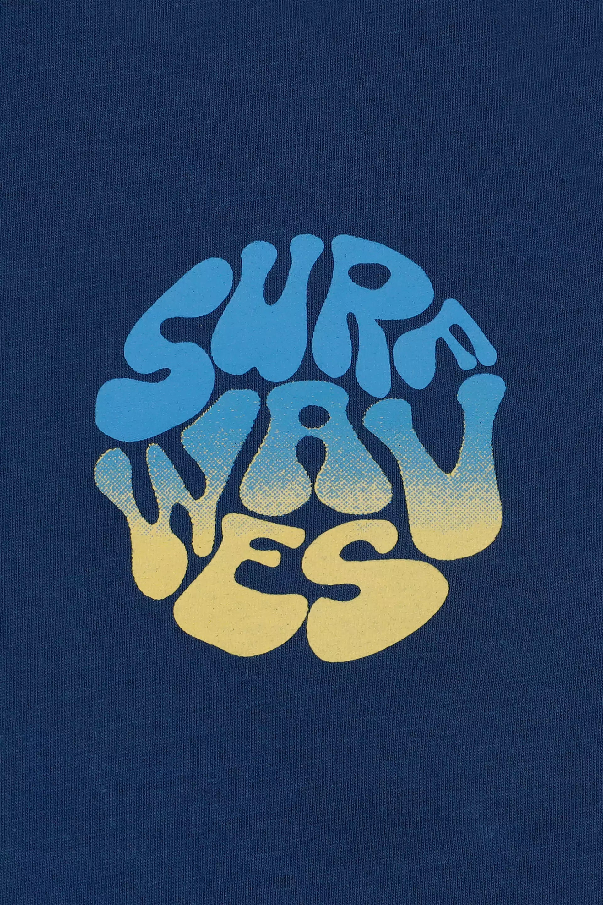 Surf Waves T-Shirt Boy Tee COUGAR (S V-1 2025)