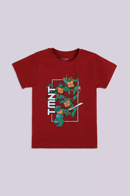 Graphic T-Shirt Boy Tee COUGAR (S V-1 2025) 5-6 Y Red Boy