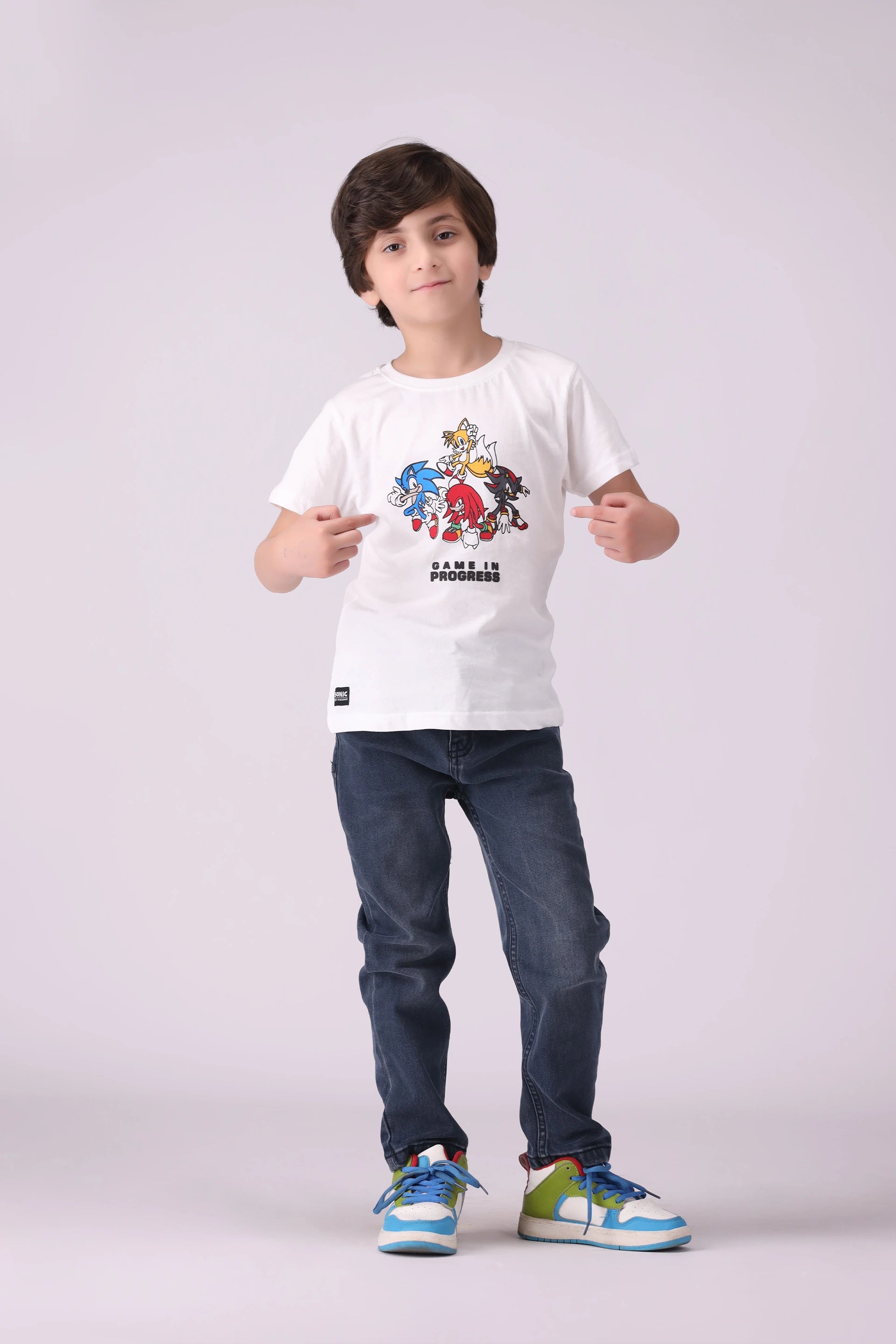 Character Print T-Shirt Boy Tee COUGAR (S V-1 2025) 5-6 Y Off White Boy