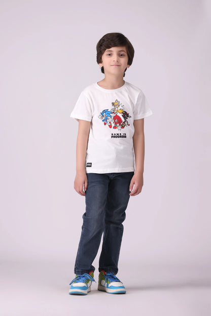 Character Print T-Shirt Boy Tee COUGAR (S V-1 2025)