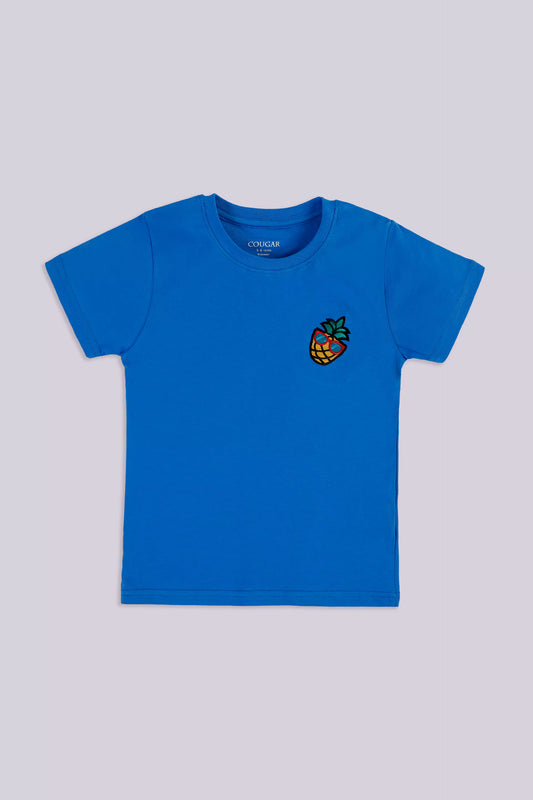 Minimal Embroidered T-Shirt Boy Tee COUGAR (S V-1 2025) 5-6 Y Blue Boy