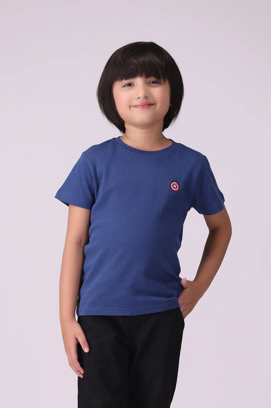 Minimal Embroidered T-Shirt Boy Tee COUGAR (S V-1 2025) 5-6 Y Blue Boy