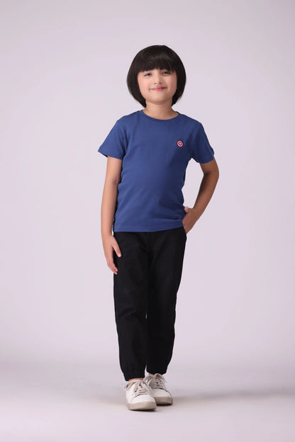 Minimal Embroidered T-Shirt Boy Tee COUGAR (S V-1 2025) 5-6 Y Blue Boy