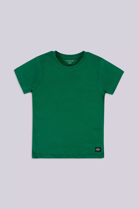 Cotton T-Shirt Boy Tee COUGAR (S V-1 2025) 5-6 Y Green Boy