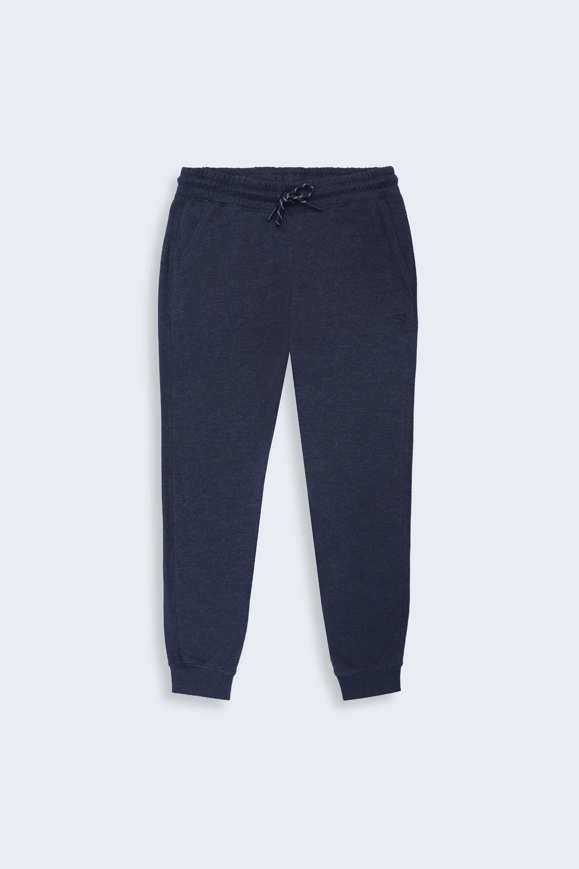 Navy Slim Fit  Terry Jogger Pants - Cougar Clothing