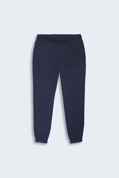 Navy Slim Fit  Terry Jogger Pants - Cougar Clothing