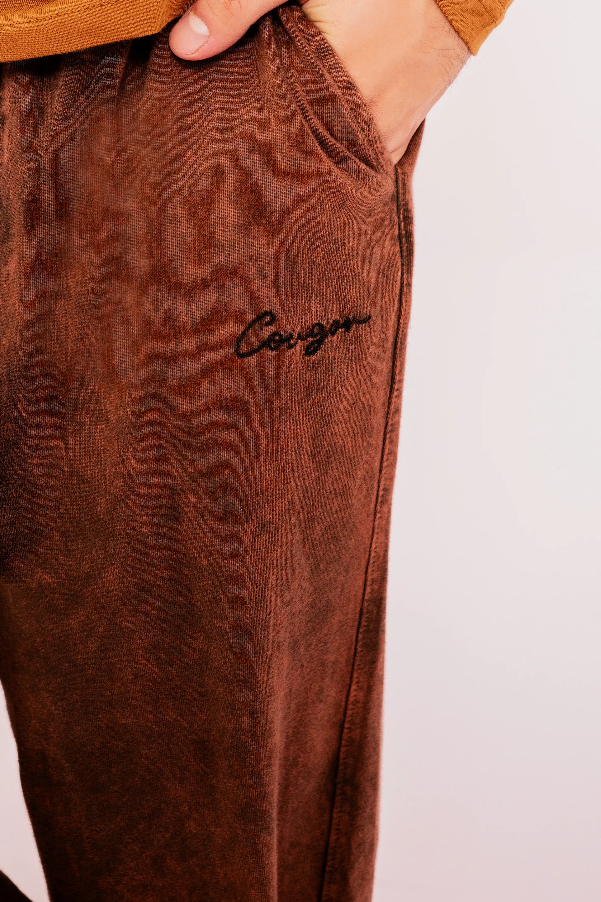 Garment-Dyed Relaxed Fit Trousers Men Trouser Fall 2024 COUGAR- (Men Fall 2024)   