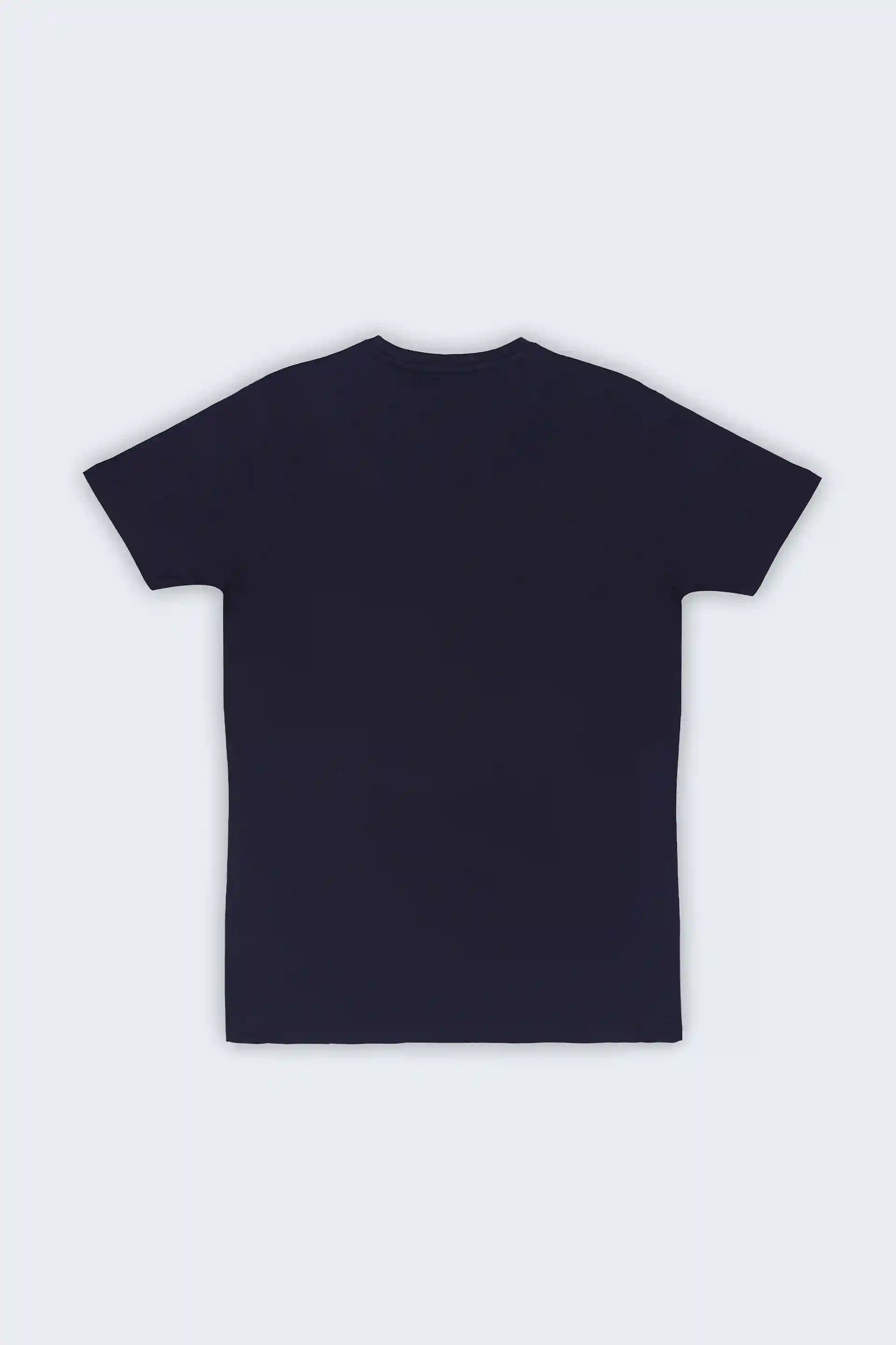 Dark Navy Logo T-Shirt Men Tee Summer V-1 2024 AURA COUGAR   