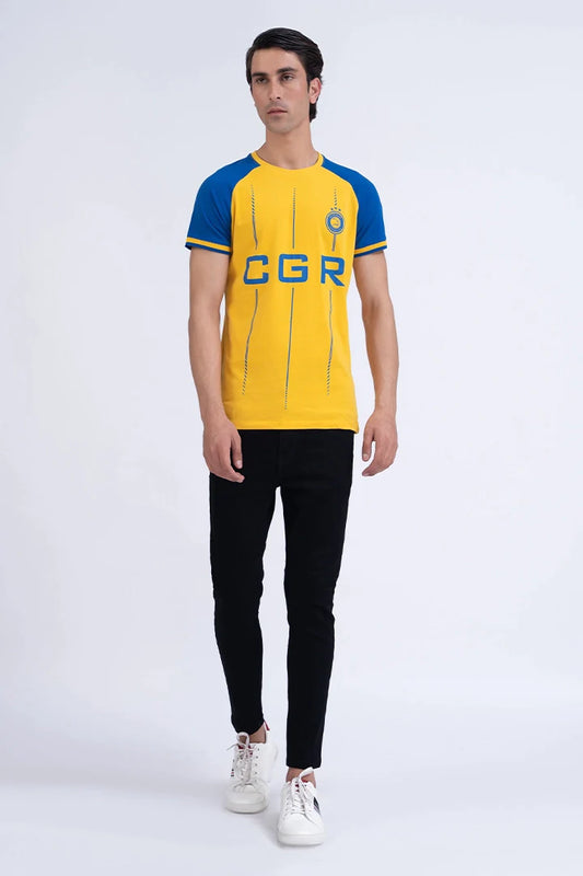 CGR Raglan Sleeves T-Shirt Men Tee Summer V-1 2024 AURA COUGAR