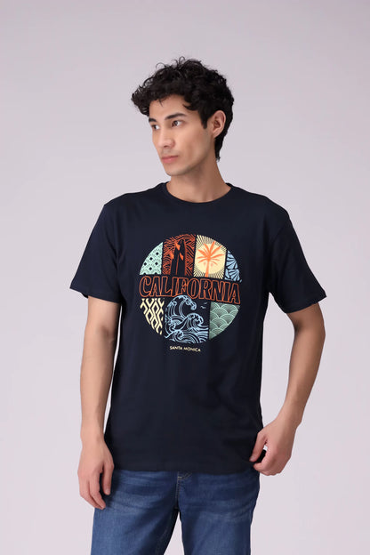 Relaxed Fit Graphic T-Shirt Men Tee COUGAR (S V-1 2025)