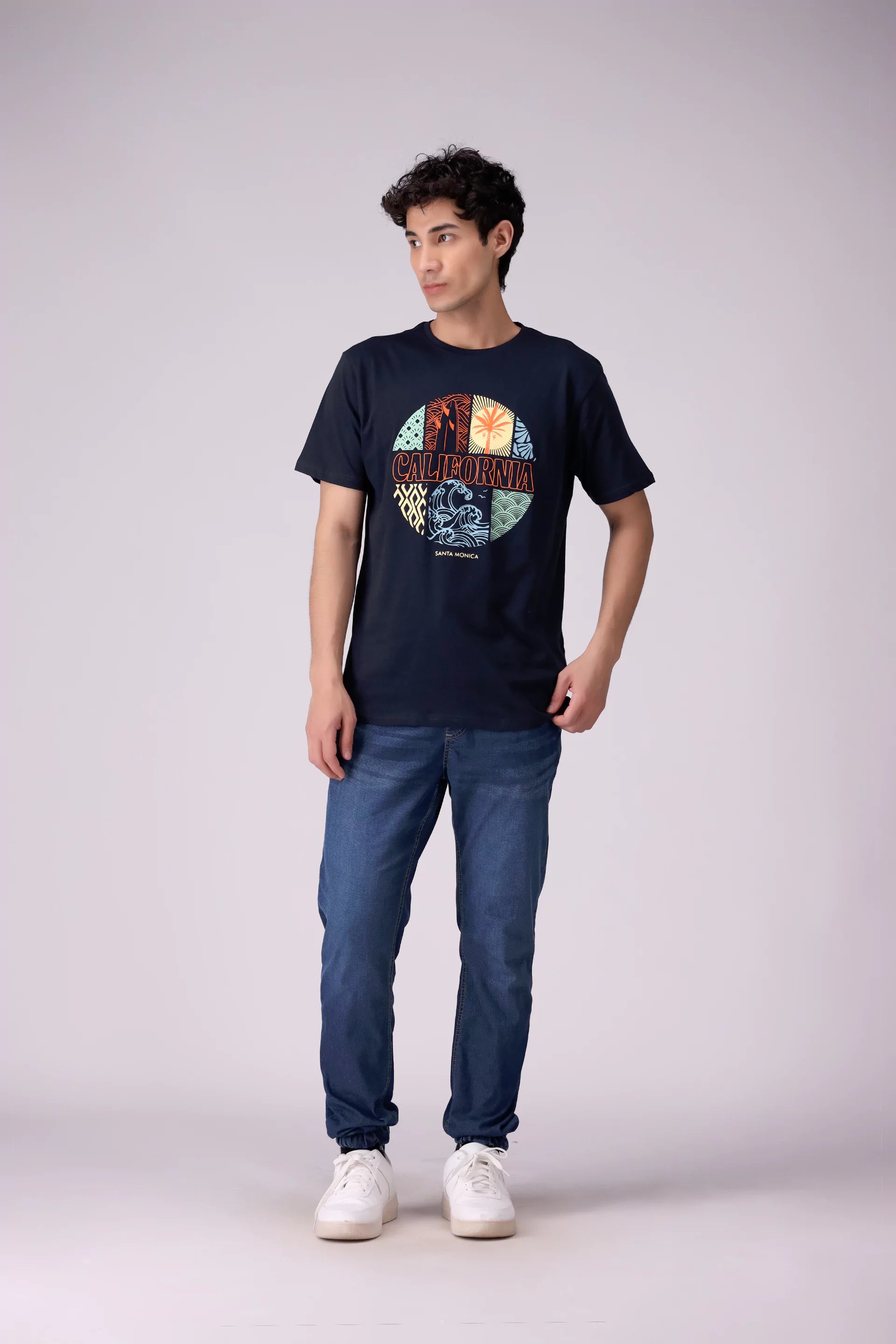 Relaxed Fit Graphic T-Shirt Men Tee COUGAR (S V-1 2025)