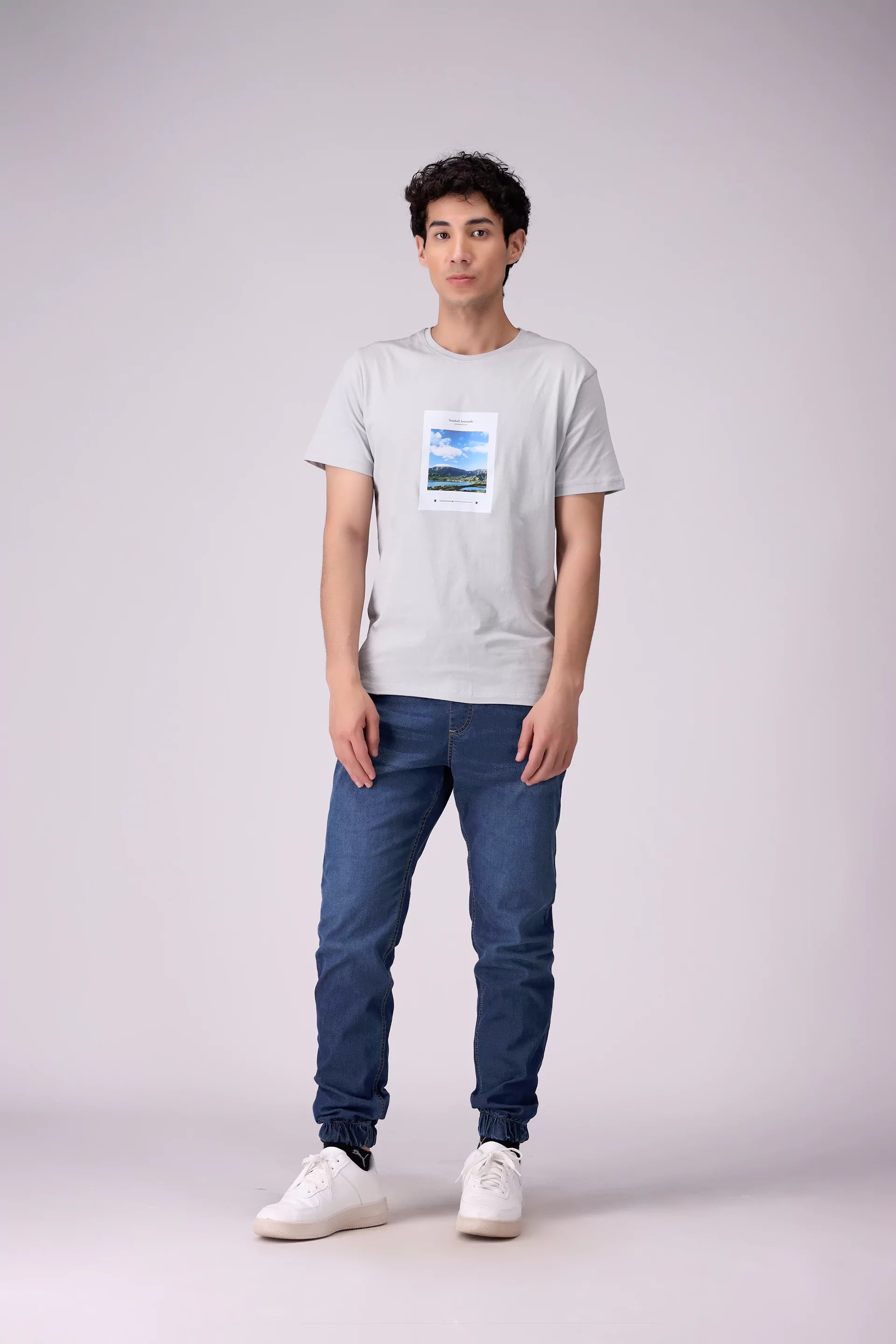 Relaxed Fit Graphic T-Shirt Men Tee COUGAR (S V-1 2025)