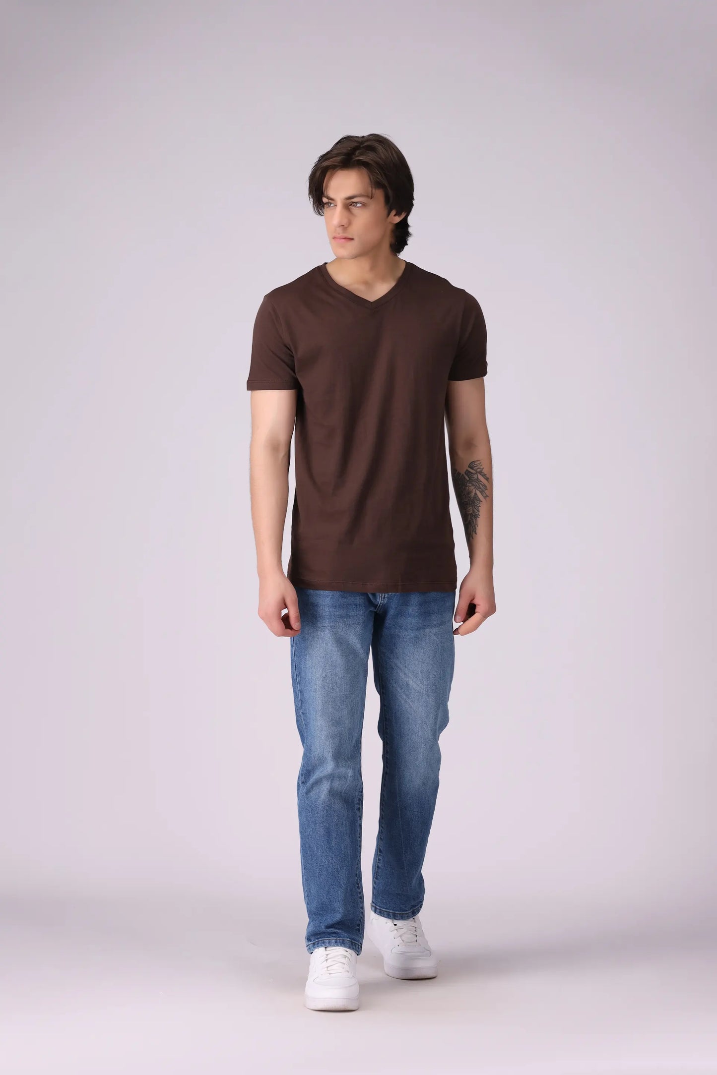 V-Neck T-Shirt Men Tee COUGAR (S V-1 2025)