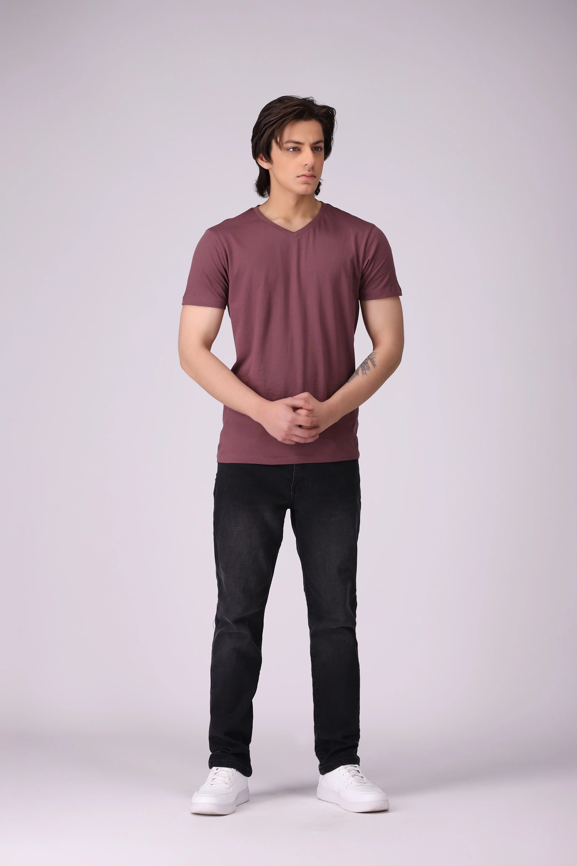 V-Neck T-Shirt Men Tee COUGAR (S V-1 2025)