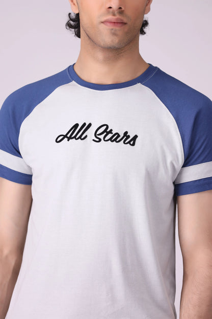 Regular Fit Contrast Raglan T-Shirt Men Tee COUGAR (S V-1 2025)