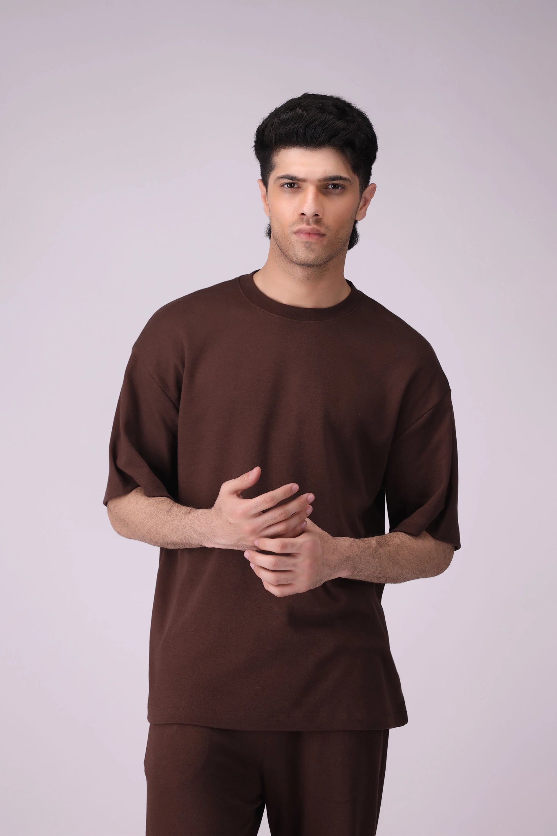 Oversized T-Shirt Men Tee COUGAR (S V-1 2025) S Brown Men