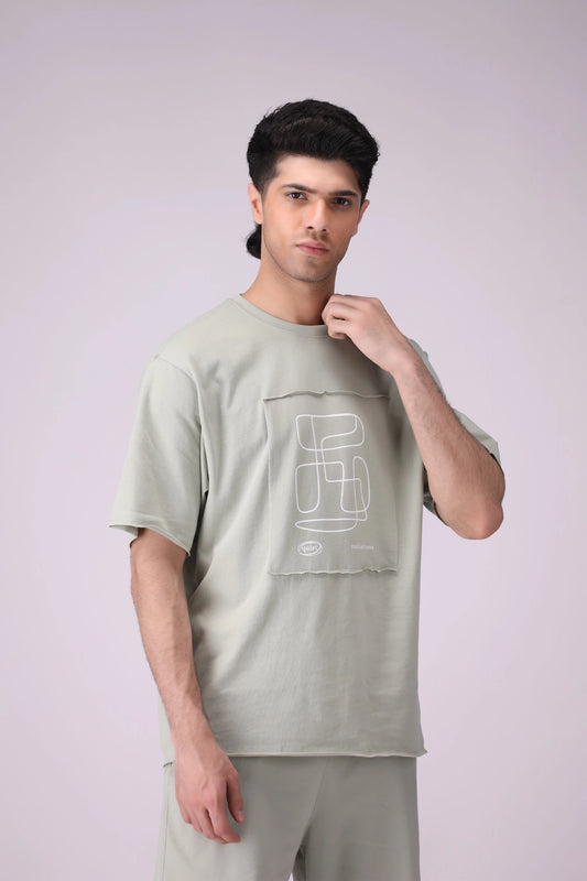 Relaxed Fit Graphic T-Shirt Men Tee COUGAR (S V-1 2025) S Green Men