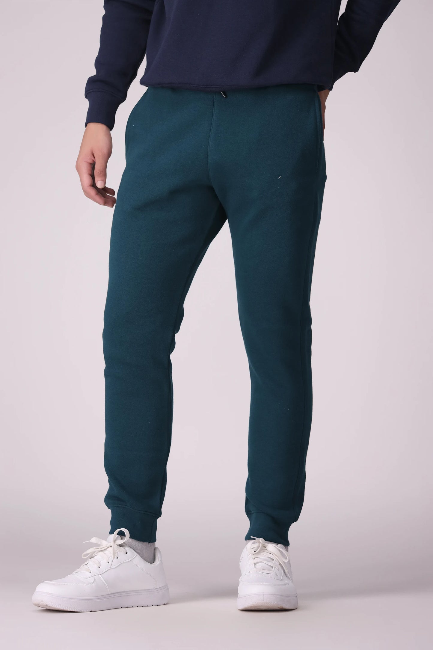 Slim Fit Fleece Jogger Pants Men Trouser Winter 2024 Knit Story COUGAR- (Men Winter 2024) S Teal Men