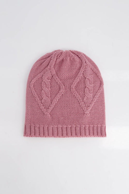 Cable Knit Beanie Beanie Winter 2024 COUGAR C (Winter 2024) FSZ Pink