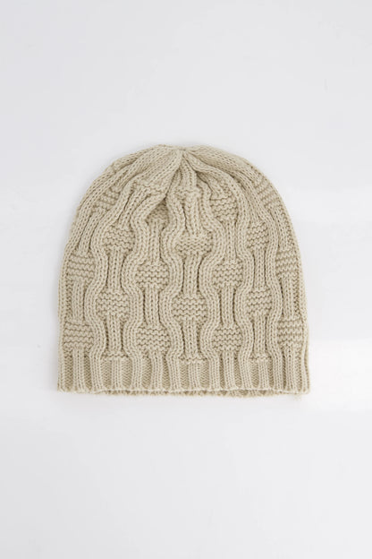 Wavy Cable Knit Beanie Beanie Winter 2024 Knit Story COUGAR C (Winter 2024) FSZ Grey