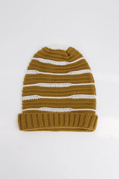 Striped Knitted Beanie Beanie Winter 2024 COUGAR C (Winter 2024)