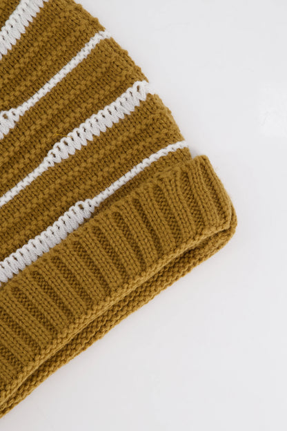 Striped Knitted Beanie Beanie Winter 2024 COUGAR C (Winter 2024)