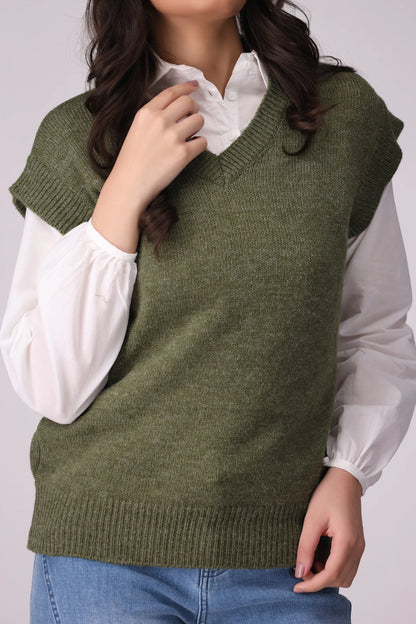 Sweater Vest Women Sweater Winter 2024 Knit Story COUGAR- (Women Winter 2024)