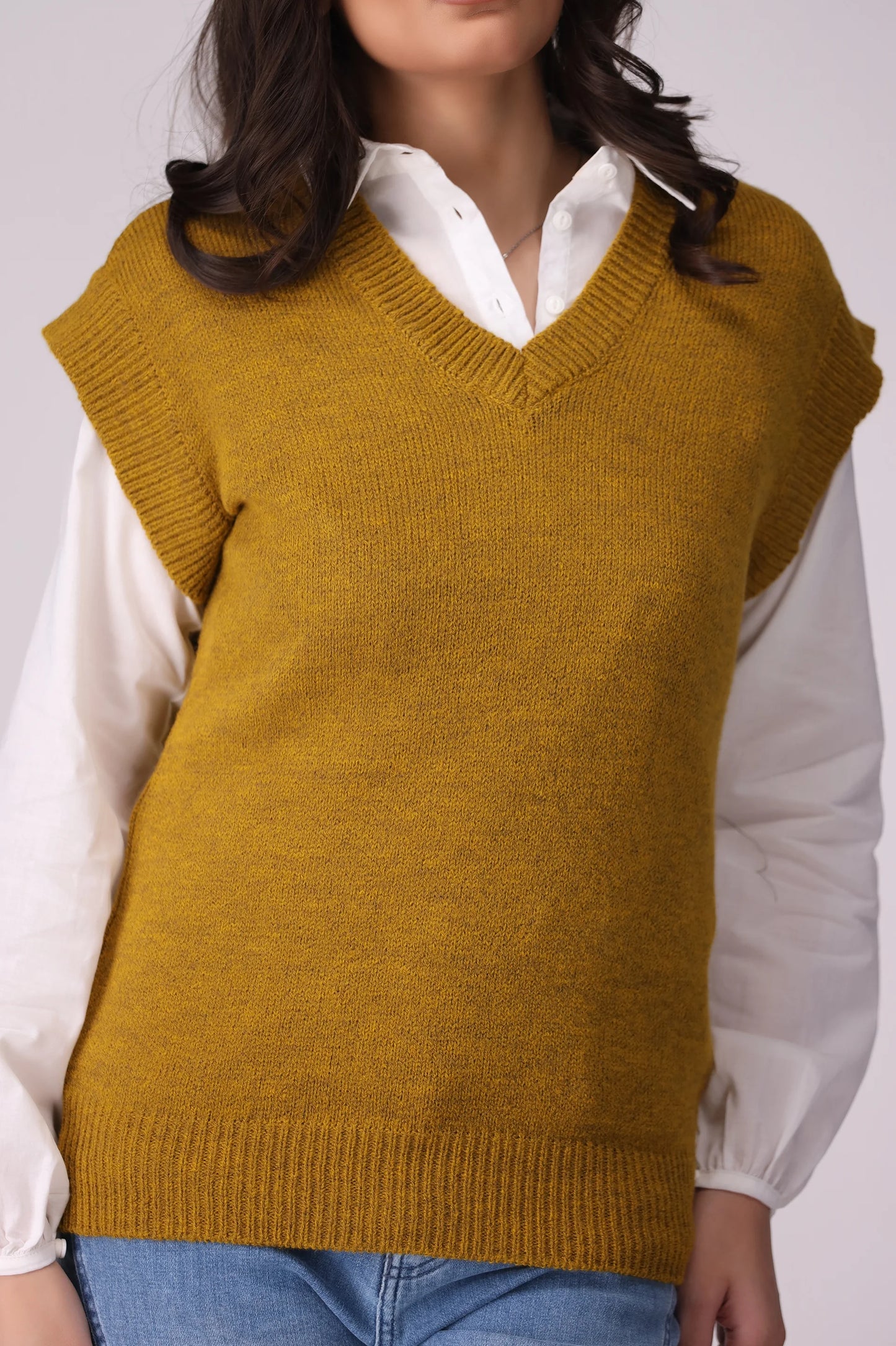 Sweater Vest Women Sweater Winter 2024 Knit Story COUGAR- (Women Winter 2024)