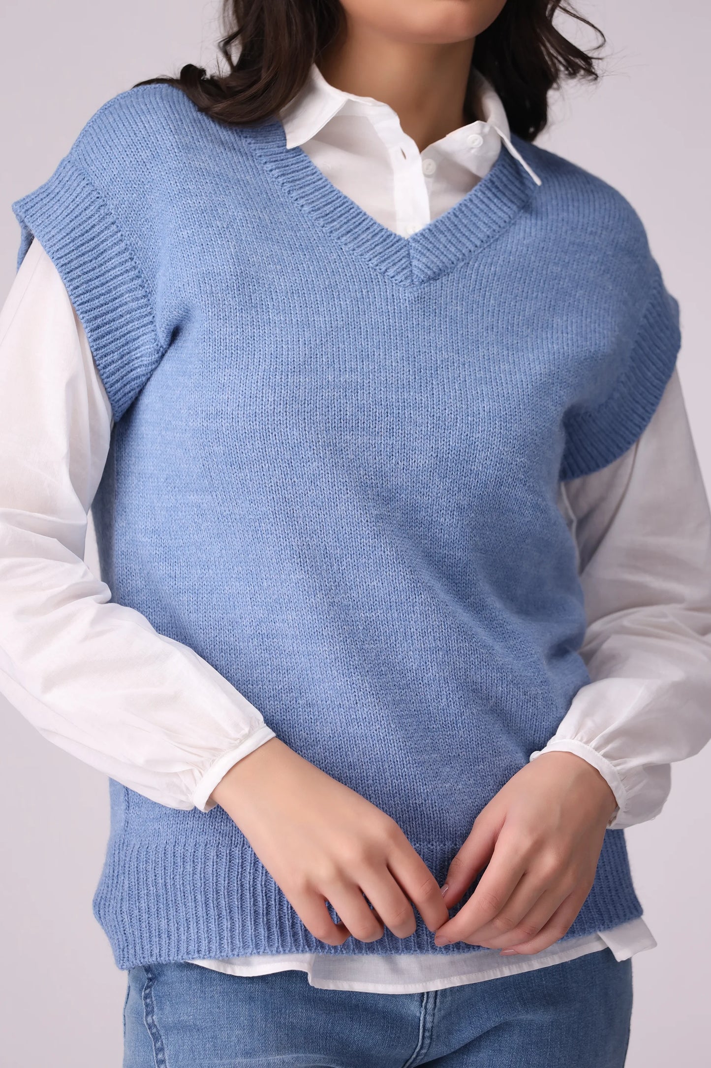 Sweater Vest Women Sweater Winter 2024 Knit Story COUGAR- (Women Winter 2024)